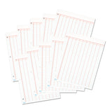 Data Pad with Numbered Column Headings, Data/Lab-Record Format, Wide/Legal Rule, 10 Columns, 8.5 x 11, White, 50 Sheets