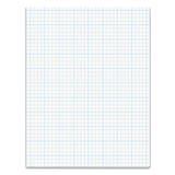 Cross Section Pads, Cross-Section Quadrille Rule (4 sq/in, 1 sq/in), 50 White 8.5 x 11 Sheets