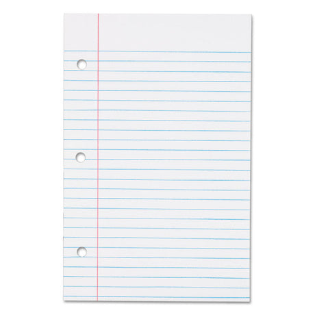 Filler Paper, 3-Hole, 5.5 x 8.5, Medium/College Rule, 100/Pack