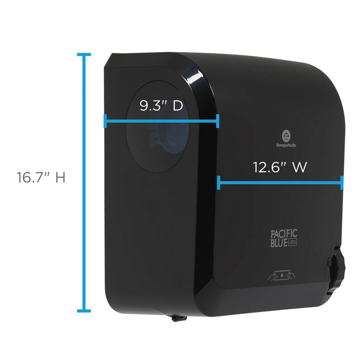 Pacific Blue Ultra Paper Towel Dispenser, Mechanical, 12.9 x 9 x 16.8, Black