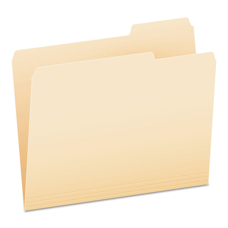 Manila File Folders, 1/3-Cut Tabs: Right Position, Letter Size, 0.75" Expansion, Manila, 100/Box