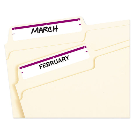 Printable 4  x 6  - Permanent File Folder Labels, 0.69 x 3.44, White, 7/Sheet, 36 Sheets/Pack, (5204)