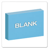 Unruled Index Cards, 4 x 6, Blue, 100/Pack