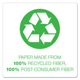 Earthwise by Oxford 100% Recycled Paper Twin-Pocket Portfolio, 100-Sheet Capacity, 11 x 8.5, Red, 25/Box