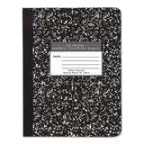 Marble Cover Composition Book, Wide/Legal Rule, Black Marble Cover, (60) 9.75 x 7.5 Sheets