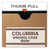 COLUMBIA Recycled Binding Cases, 2 Rings, 3.13" Capacity, 11 x 8.5, Kraft