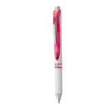 EnerGel RTX Gel Pen, Retractable, Medium 0.7 mm, Pink Ink, White/Translucent Pink Barrel