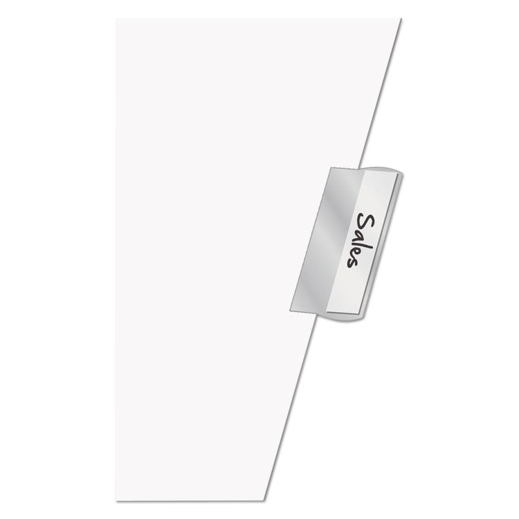 Paper Insertable Dividers, 5-Tab, 11 x 17, White, Clear Tabs, 1 Set