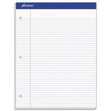 Double Sheet Pads, Narrow Rule, 100 White 8.5 x 11.75 Sheets