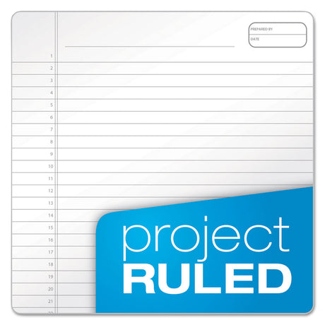 Gold Fibre Wirebound Project Notes Pad, Project-Management Format, Navy Cover, 70 White 8.5 x 11.75 Sheets