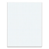 Quadrille Pads, Quadrille Rule (4 sq/in), 50 White 8.5 x 11 Sheets