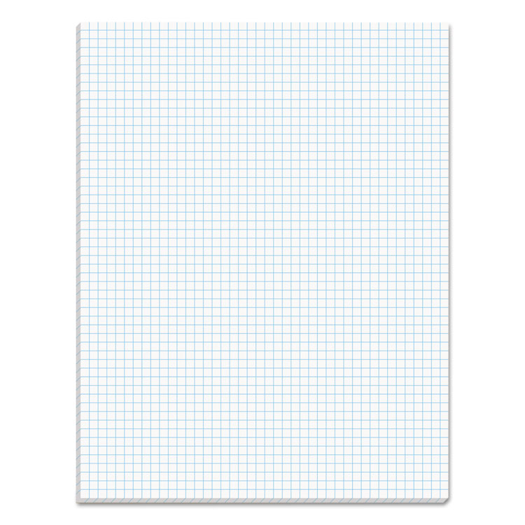 Quadrille Pads, Quadrille Rule (5 sq/in), 50 White 8.5 x 11 Sheets