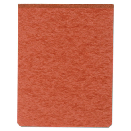 Pressboard Report Cover with Tyvek Reinforced Hinge, Two-Piece Prong Fastener, 2" Capacity, 8.5 x 11, Red/Red