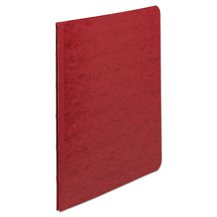 Pressboard Report Cover with Tyvek Reinforced Hinge, Two-Piece Prong Fastener, 3" Capacity, 8.5 x 11, Executive Red