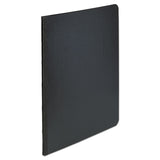 PRESSTEX Report Cover with Tyvek Reinforced Hinge, Side Bound, Two-Piece Prong Fastener, 3" Capacity, 8.5 x 11, Black/Black