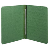 PRESSTEX Report Cover with Tyvek Reinforced Hinge, Side Bound, 2-Piece Prong Fastener, 8.5 x 11, 3" Capacity, Dark Green