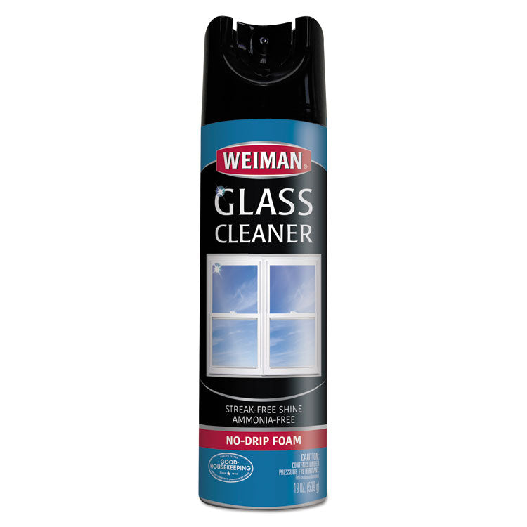 Foaming Glass Cleaner, 19 oz Aerosol Spray Can