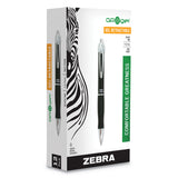 Sarasa Dry X10 Gel Pen, Retractable, Medium 0.7 mm, Black Ink, Black/Silver Barrel, 12/Pack