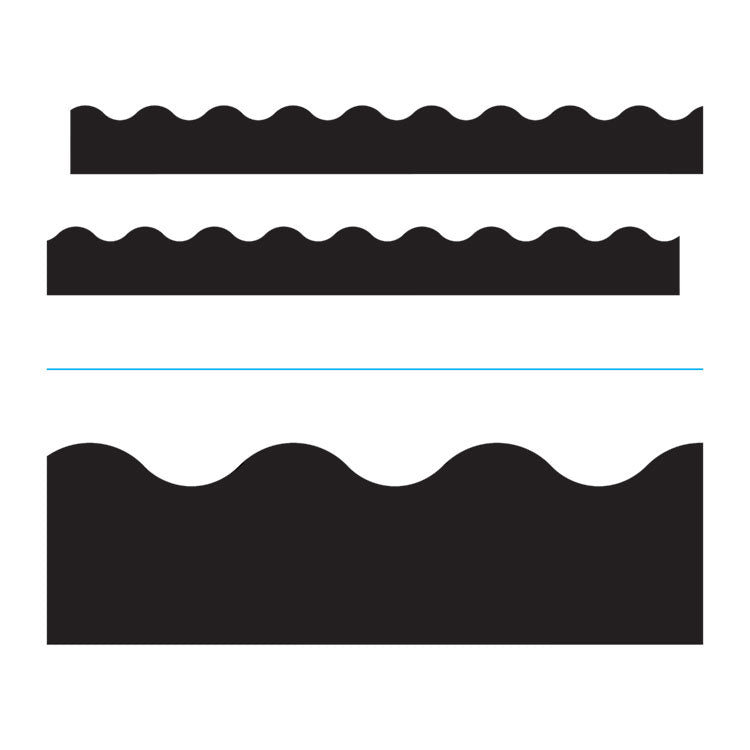 Terrific Trimmers Solid Colors Board Trim, 2.25  x 39 ft, Black