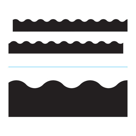Terrific Trimmers Solid Colors Board Trim, 2.25  x 39 ft, Black