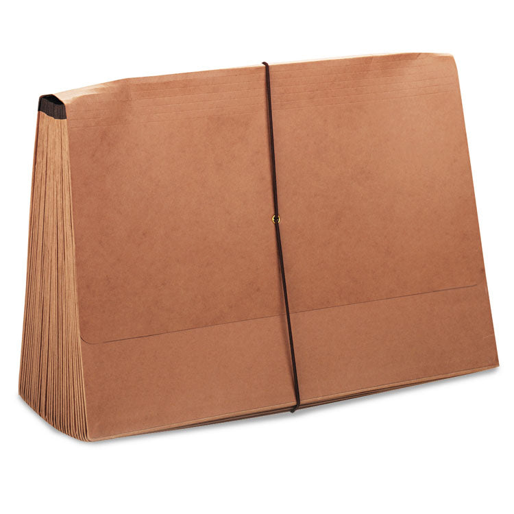 Kraft Indexed Expanding File, 31 Sections, Elastic Cord Closure, 1/15-Cut Tabs, Legal Size, Brown
