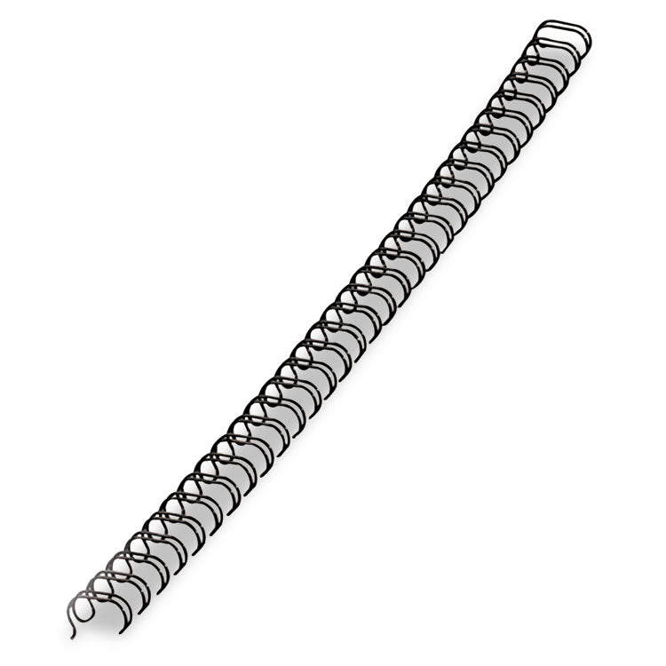 Wire Bindings, 1/2" Diameter, 100 Sheet Capacity, Black, 25/Pack