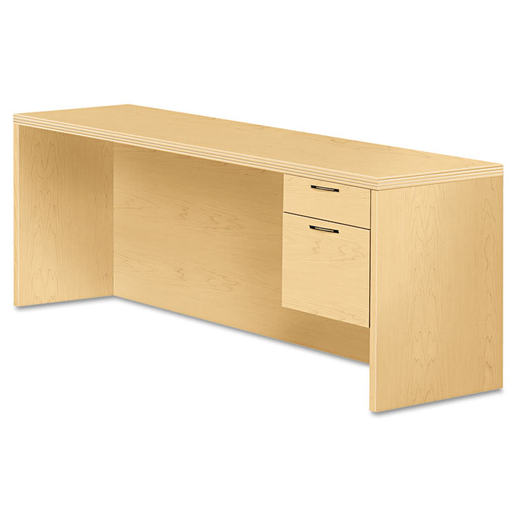 Valido Series Right Pedestal Credenza, 72w x 24d x 29.5h, Natural Maple