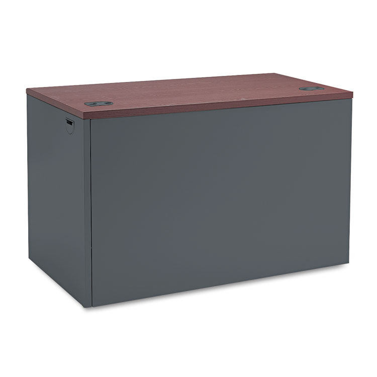 38000 Series Flush Return, Right, 48w x 24d x 29.5h, Mahogany/Charcoal