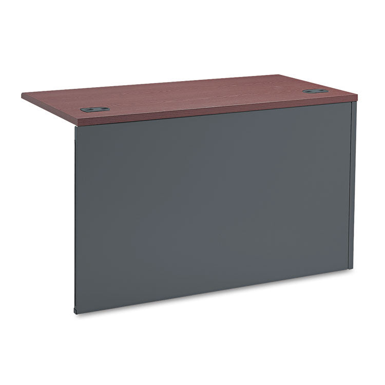 38000 Series Flush Return, Left, 48w x 24d x 29.5h, Mahogany/Charcoal