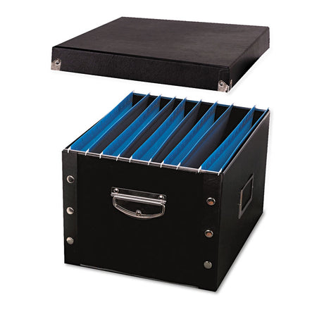 File Box, Letter/Legal Files, 16.25" x 9.75" x 13.25", Black