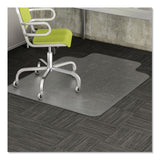 EconoMat Occasional Use Chair Mat, Low Pile Carpet, Roll, 36 x 48, Lipped, Clear