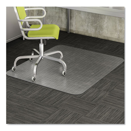 EconoMat Occasional Use Chair Mat for Low Pile Carpet, 45 x 53, Rectangular, Clear