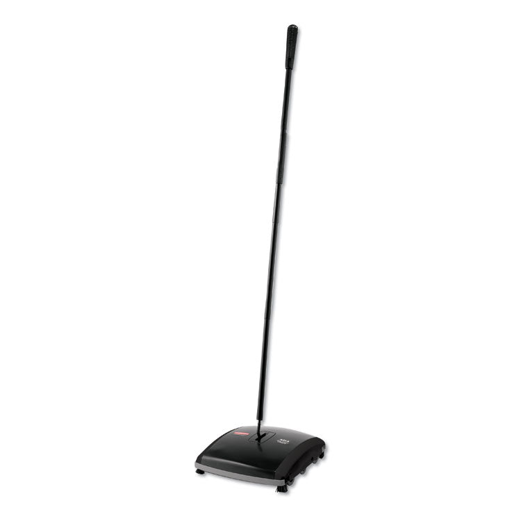 Dual Action Sweeper, 44" Steel/Plastic Handle, Black/Yellow