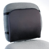 Memory Foam Backrest, 16 x 12 x 16, Black