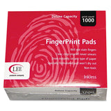 Inkless Fingerprint Pad, 2.25" x 175", Black, 12/Pack