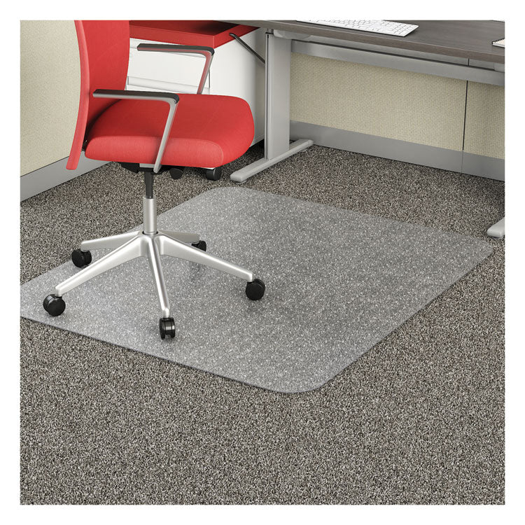 EconoMat Occasional Use Chair Mat, Low Pile Carpet, Roll, 46 x 60, Rectangle, Clear