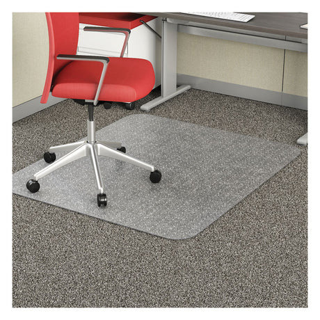 EconoMat Occasional Use Chair Mat, Low Pile Carpet, Roll, 46 x 60, Rectangle, Clear