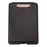 Storage Clipboard, 0.5" Clip Capacity, Holds 8.5 x 11 Sheets, Black