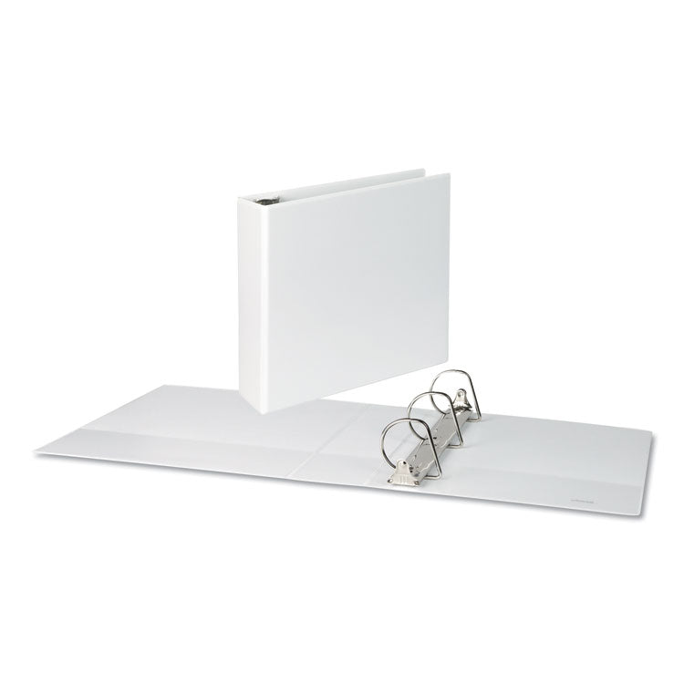 Slant D-Ring View Binder, 3 Rings, 3" Capacity, 11 x 8.5, White