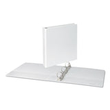 Slant D-Ring View Binder, 3 Rings, 1.5" Capacity, 11 x 8.5, White