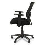 Alera Etros Series Mesh Mid-Back Chair, Supports Up to 275 lb, 18.03" to 21.96" Seat Height, Black