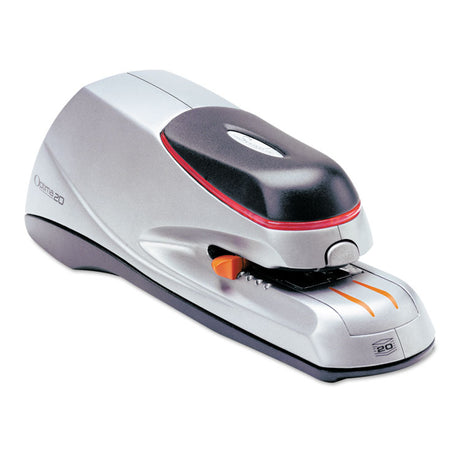 Optima 20 Electric Stapler, 20-Sheet Capacity, Silver