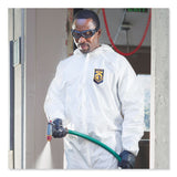 A40 Elastic-Cuff and Ankles Hooded Coveralls, 2X-Large, White, 25/Carton