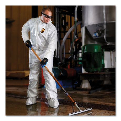 A40 Elastic-Cuff, Ankle, Hood and Boot Coveralls, 3X-Large, White, 25/Carton