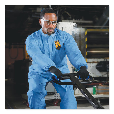 A20 Coveralls, MICROFORCE Barrier SMS Fabric, 2X-Large, Blue, 24/Carton