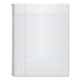 Coil-Lock Wirebound Notebook, 3-Hole Punched, 1-Subject, Medium/College Rule, Randomly Assorted Covers, (100) 11 x 8.5 Sheets