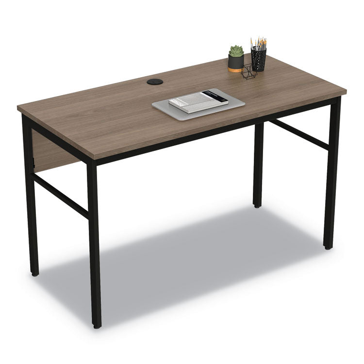 Urban Series Desk Workstation, 47.25  x 23.75  x 29.5 , Natural Walnut