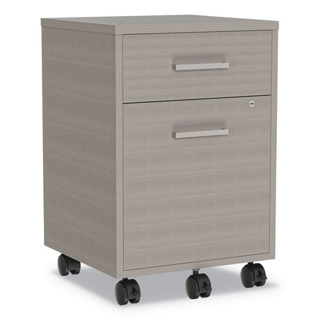 Urban Mobile File Pedestal, Left or Right, 2-Drawers: Box/File, Legal/A4, Ash, 16  x 15.25  x 23.75