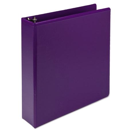 Earths Choice Plant-Based Durable Fashion View Binder, 3 Rings, 2" Capacity, 11 x 8.5, Purple, 2/Pack