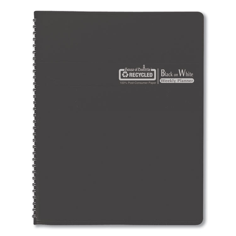 Black-on-White Photo Weekly Appointment Book, Landscape Photography, 11 x 8.5, Black Cover, 12-Month (Jan to Dec): 2025